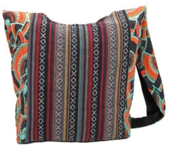 Geräumiger Schulterbeutel Mit Psychodelischem Druck, Hippie Tasche - Kalaidiskop - 30x30x8 Cm -Modebekleidungsgeschäft 28440 11 2133 1359taschen nepal 2022 61