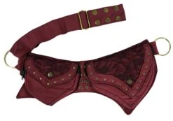 Festival Ethno Sidebag, Gürteltasche, Elfen Bauchtasche - Bordeauxrot -Modebekleidungsgeschäft 3 19 dsc03138