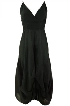Langes Sommerkleid Hippie Chic - Schwarz