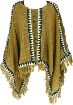 Boho Poncho - Massala/Model2