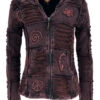 Goa Patchwork Jacke, Boho Kapuzenjacke - Dunkelbraun -Modebekleidungsgeschäft 3 21 22f 19 07 hosen me shop 5