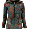 Boho Hippie Chic Jacke, Bestickte Jacke - Schokobraun/petrol -Modebekleidungsgeschäft 3 21 22f 19 07 nepal jacken 13