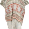 Inka Ponchoschal, Poncho, Cape Schal - Beige/rot/grün -Modebekleidungsgeschäft 3 21 22schals und ponchos 52