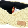 Gekreuztes Woll-Strick-Stirnband, Gestrickter Ohrenwärmer - Honiggelb -Modebekleidungsgeschäft 3 21 22wolle 2021 113