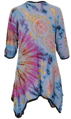 Batikkleid, Minikleid, Boho Pixi Kleid - Hellblau 6 Batikkleid, Minikleid, Boho Pixi Kleid - Hellblau -Modebekleidungsgeschäft 3 21 batik thailand 124