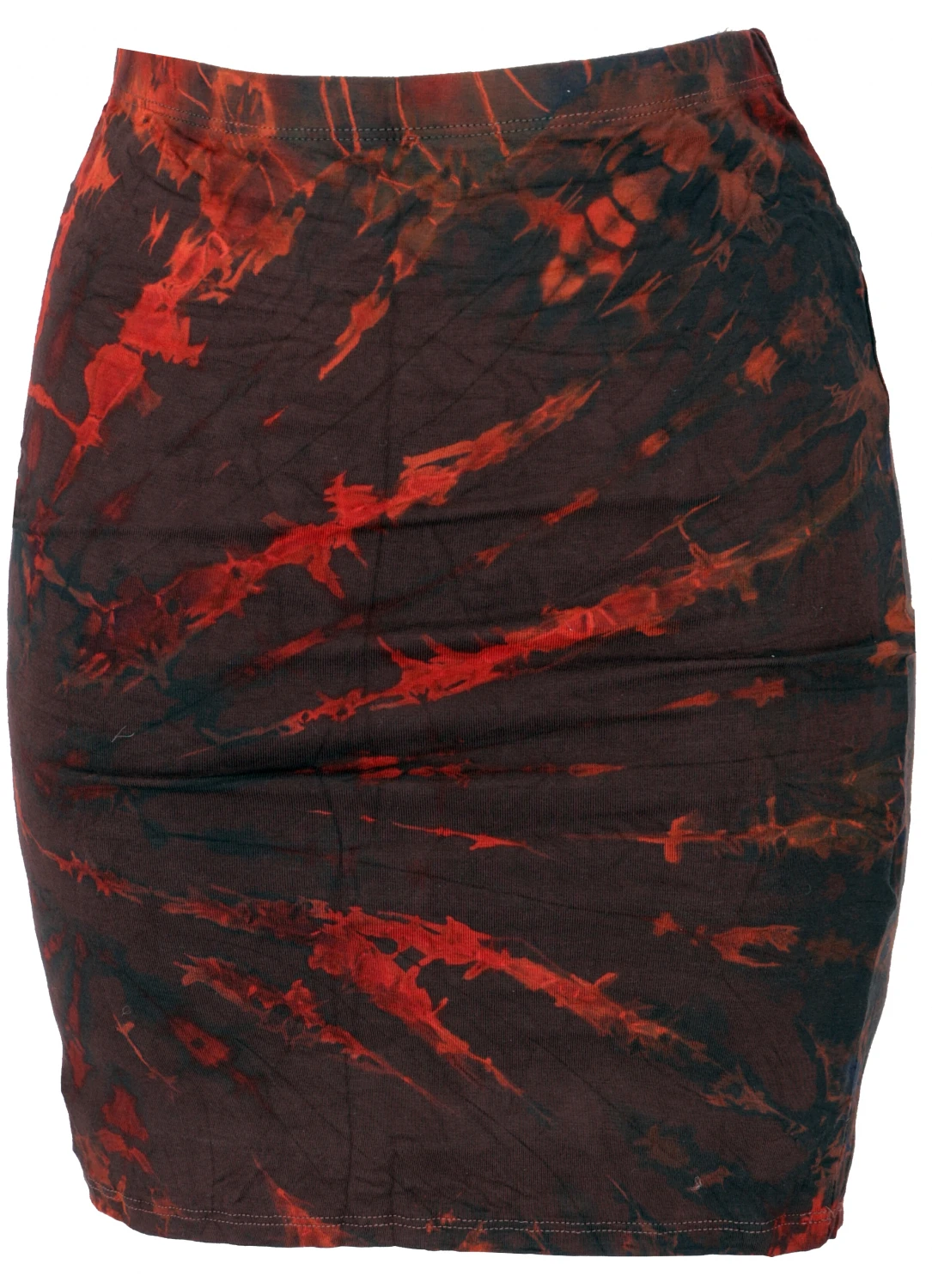 Unikat Batikrock, Hippie Batik Minirock, Yogarock, Tube/Schlauchrock - Rostrot/dunkelbraun 3 Unikat Batikrock, Hippie Batik Minirock, Yogarock, Tube/Schlauchrock - Rostrot/dunkelbraun