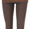 Yoga-Hose, Leggings Mit Minirock Aus Bio-Baumwolle - Taupe/caramel -Modebekleidungsgeschäft 3 21 batik thailand tops 83