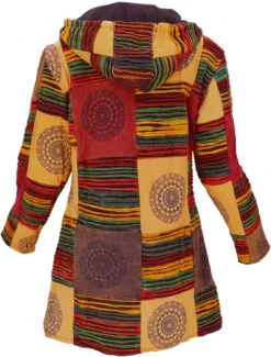 Goa Patchwork Kurzmantel, Boho Hippie Jacke - Rostorange -Modebekleidungsgeschäft 3 21 f 19 12 jacke nepal 2