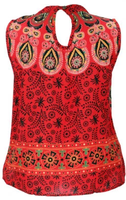 Boho Blusentop, Mandala Top - Rot -Modebekleidungsgeschäft 3 21 kashi 5 2021 39