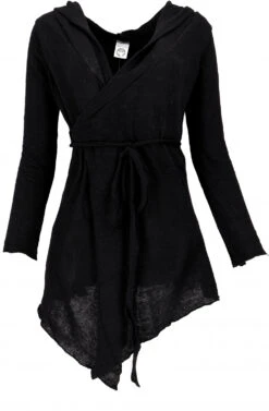 Pixi Wickel-Strickjacke - Schwarz