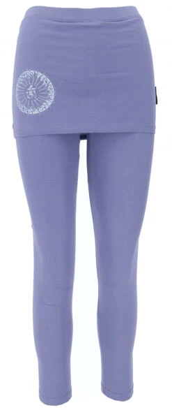 Yoga-Hose, Leggings Mit Minirock Bio BW Yogi - Taubenblau -Modebekleidungsgeschäft 3 21 trance trip 229