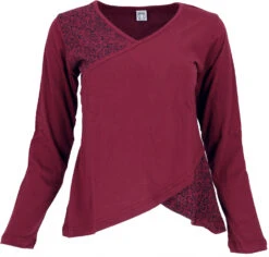 Langarmshirt Boho-chic - Weinrot 7 Langarmshirt Boho-chic - Weinrot -Modebekleidungsgeschäft 30359 3 29 2023403anapurn tops nd shirts 33