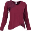 Langarmshirt Boho-chic - Weinrot 2 Langarmshirt Boho-chic - Weinrot -Modebekleidungsgeschäft 30359 3 29 2023403anapurn tops nd shirts 34