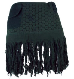 Goa Minirock, Wickelrock, Tribal Cacheur, Hüftschmeichler, Fransenrock - Grün -Modebekleidungsgeschäft 32038 3 th 202340559x1t 3 16dsc08370