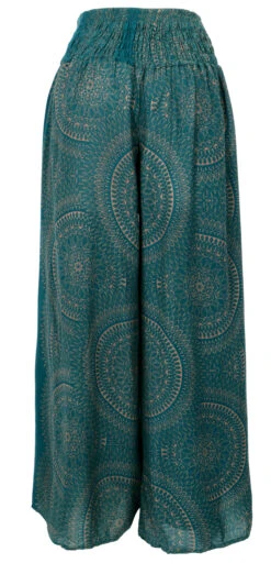 Palazzohose, Offene Boho Sommerhose, Hosenrock - Tannengrün -Modebekleidungsgeschäft 32136 12356patrpron 2023 54