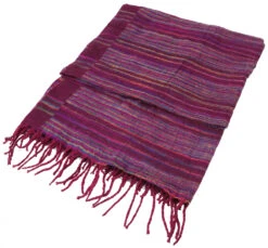 Weicher Goa Schal / Stola, Schultertuch, Flauschige Decke - Pink/violett - 200x95 Cm -Modebekleidungsgeschäft 32684 11 2133 1359kashi schals 2022 1