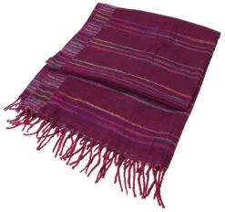 Weicher Goa Schal / Stola, Schultertuch, Flauschige Decke - Pink/violett - 200x95 Cm -Modebekleidungsgeschäft 32684 11 2133 1359kashi schals 2022 2