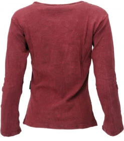 Langarmshirt Regenbogen Bordeauxrot - Modell 8 -Modebekleidungsgeschäft 32745 3 29 223kleidertops bhawani 185