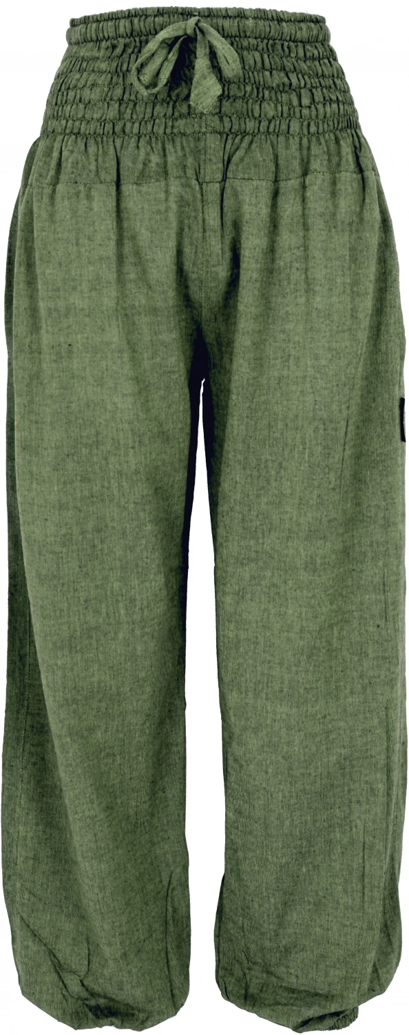 Muckhose, Aladinhose Mit Breitem Bund - Grün 3 Muckhose, Aladinhose Mit Breitem Bund - Grün