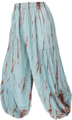 Muckhose, Pluderhose, Batik Pumphose - Aqua -Modebekleidungsgeschäft 33048 me shop 2023 2 79