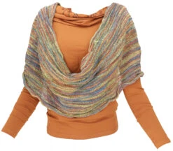 Weicher Loop Schal / Stola, Magic Loopschal, Weste - Bunt