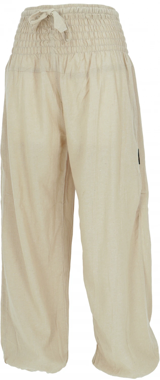 Muckhose, Aladinhose Mit Breitem Bund - Beige 4 Muckhose, Aladinhose Mit Breitem Bund - Beige – Bild 2