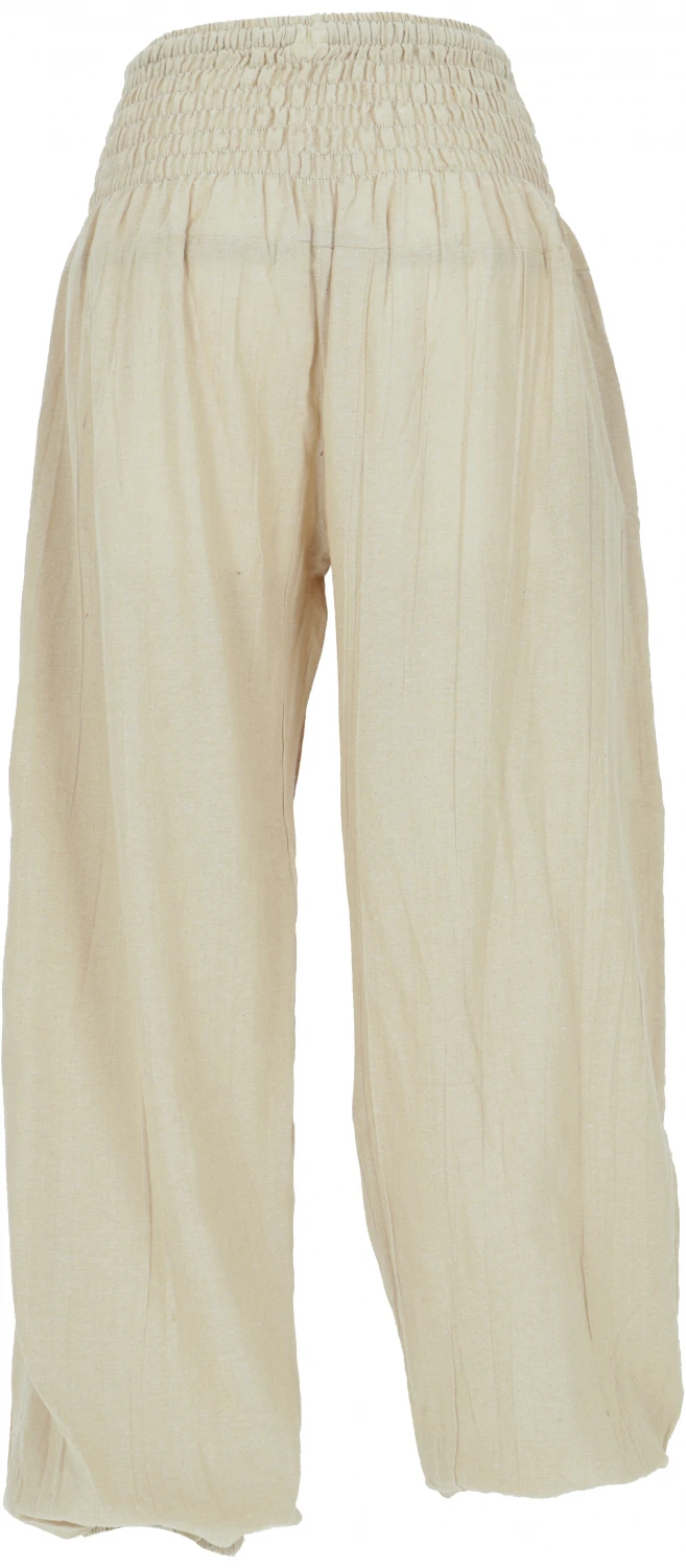 Muckhose, Aladinhose Mit Breitem Bund - Beige 5 Muckhose, Aladinhose Mit Breitem Bund - Beige – Bild 3