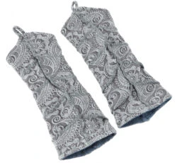 Pulswärmer, Handstulpen Aus Jaquard Und Samt, Wendestulpen - Petrol -Modebekleidungsgeschäft 33707 11 2133 1359trance trip 2 2022 3