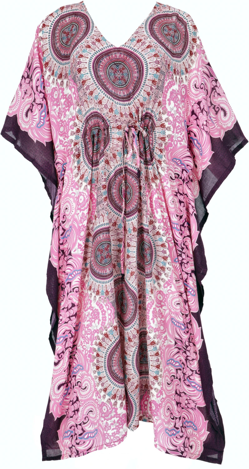 Ponchokleid, Kaftan, Maxikleid, Strandkleid - Pink 4 Ponchokleid, Kaftan, Maxikleid, Strandkleid - Pink – Bild 2