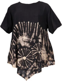 Batiktunika, Maxitunika, Boho Strandtunika, Übergröße - Schwarz 7 Batiktunika, Maxitunika, Boho Strandtunika, Übergröße - Schwarz -Modebekleidungsgeschäft 34621 12356batik tahailand 2023 178