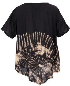 Batiktunika, Maxitunika, Boho Strandtunika, Übergröße - Schwarz 8 Batiktunika, Maxitunika, Boho Strandtunika, Übergröße - Schwarz -Modebekleidungsgeschäft 34621 12356batik tahailand 2023 179