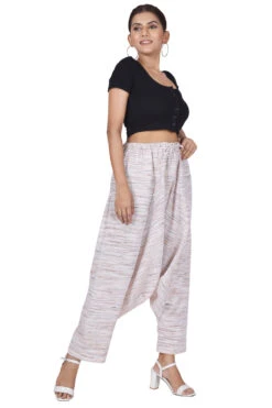 Indische Kadhi-Pluderhose, Aladinhose - Beige/braun -Modebekleidungsgeschäft 34975 3 29 20234055 ago1319