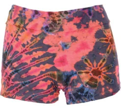 Batik Pantys, Unikat Shorts, Bikini Pantys - Pink/grau