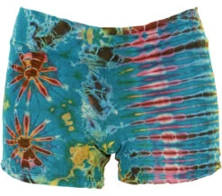 Batik Pantys, Unikat Shorts, Bikini Pantys - Türkis