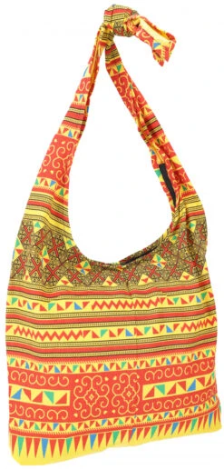 Sadhu Bag, Boho Schulterbeutel, Hippie Tasche - Gelb/orange - 30x42 Cm -Modebekleidungsgeschäft 35585 11 2133 1359taschen thailand 2023 58