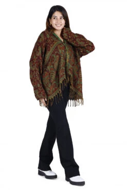 Bolero Jacke, Legeres Boho Jäckchen - Bordeaux/lemon -Modebekleidungsgeschäft 35671 3 th 202340559x1 ago0664