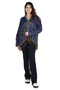 Bolero Jacke, Legeres Boho Jäckchen - Nachtblau/grün 14 Bolero Jacke, Legeres Boho Jäckchen - Nachtblau/grün -Modebekleidungsgeschäft 36926 3 th 202340559x1 ago0734