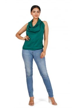 Psytrance Rückenfreies Festival Bindetop - Smaragd -Modebekleidungsgeschäft 37048 h 22 ago0640