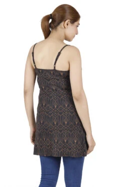 Ethno Minikleid, Goa Trägerkleid Mit Psychodelischem Druck - Modell 1 -Modebekleidungsgeschäft 37423 h 22 ago2873