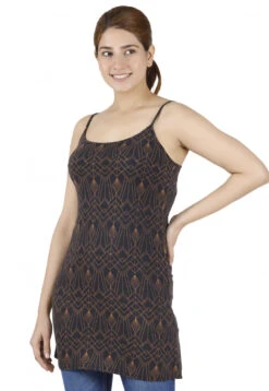 Ethno Minikleid, Goa Trägerkleid Mit Psychodelischem Druck - Modell 1 -Modebekleidungsgeschäft 37423 h 22 ago2887