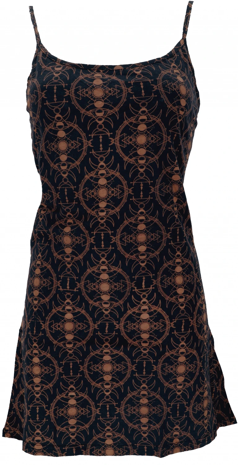 Ethno Minikleid, Goa Trägerkleid Mit Psychodelischem Druck - Modell 3 3 Ethno Minikleid, Goa Trägerkleid Mit Psychodelischem Druck - Modell 3