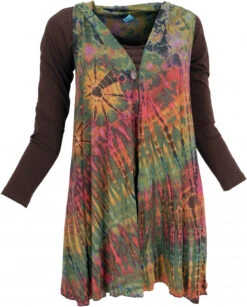 Unikat Batiktunika. Boho Cardigan Tunika, Boho Sommertunika, Maxitunika - Olive -Modebekleidungsgeschäft 38095 3 29 2023403batik thailan 2022 106