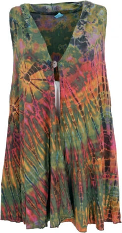 Unikat Batiktunika. Boho Cardigan Tunika, Boho Sommertunika, Maxitunika - Olive -Modebekleidungsgeschäft 38095 3 29 2023403batik thailan 2022 109