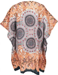 Poncho, Mandala Tunika, Boho Kaftan, Kurzarm Strandtunika Für Starke Frauen - Orange 9 Poncho, Mandala Tunika, Boho Kaftan, Kurzarm Strandtunika Für Starke Frauen - Orange -Modebekleidungsgeschäft 38176 me shop 176