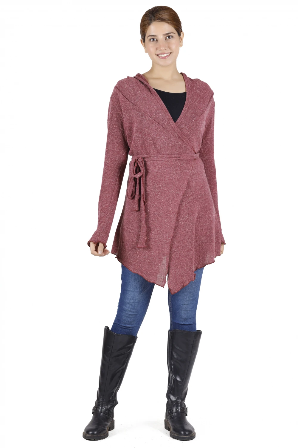 Pixi Wickel-Strickjacke - Altrosa 7 Pixi Wickel-Strickjacke - Altrosa – Bild 5