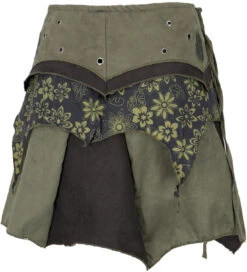 Elfen Wickelrock, Goa Minirock, Cacheur - Olive -Modebekleidungsgeschäft 39249 3 th 202340559x1mt fashin 2022 18