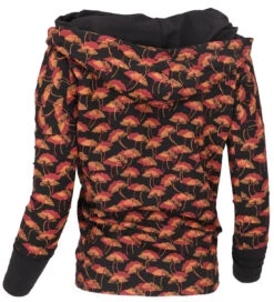 Lockeres Longshirt Aus Bio-Baumwolle, Boho Shirt Schalkapuze - Schwarz/rot -Modebekleidungsgeschäft 39617 11 2133 1359trance trip 2022 48