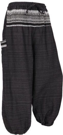 Leichte Yogahose, Thai Chi Hose, Goa Hose, Freizeithose - Schwarz -Modebekleidungsgeschäft 39657 12356jazz pathai 2023 50