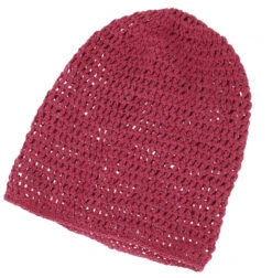 Beanie, Baumwoll-Häkelmütze - Himbeerrot -Modebekleidungsgeschäft 39789 11 2133 1359rewas 2022 49
