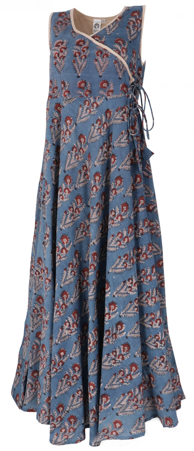 Boho Maxikleid, Sommerkleid - Taubenblau 4 Boho Maxikleid, Sommerkleid - Taubenblau – Bild 2